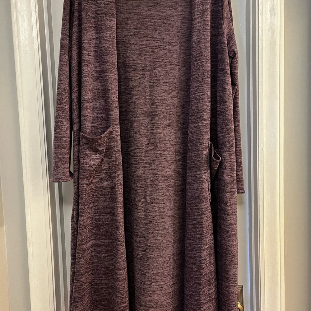Lularoe heathered purple Sarah M